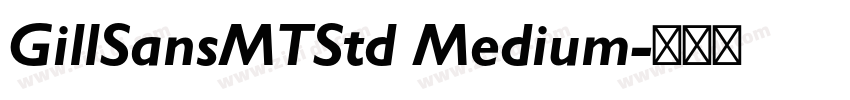 GillSansMTStd Medium字体转换